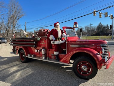 Santa at the Dracut Firehouse