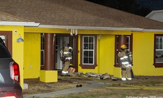 Small fire in the ceiling