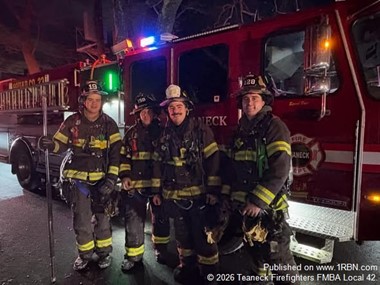 Teaneck Firefighters Assist Bogota at Working Structure Fire