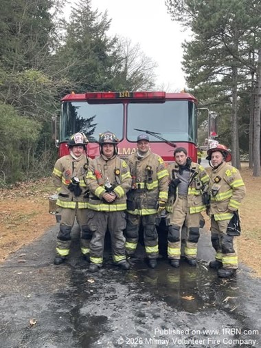 Milmay Firefighters Assist at Shed Fire in Buena Vista Township