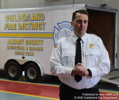 Guilderland Fire Department Demonstrates Decontamination Unit for Media