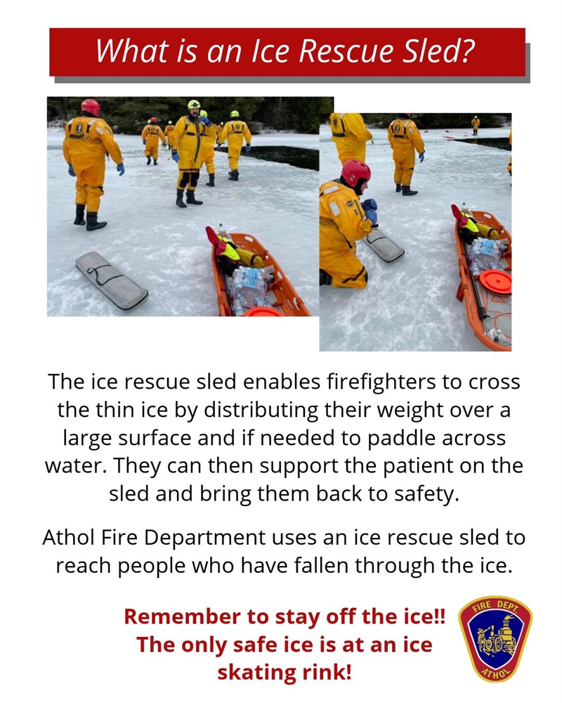Athol Fire Highlights Ice Rescue Safety During Winter