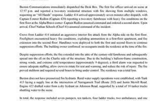 Buxton Fire-Rescue Battles 3rd Alarm Structure Fire on Justin Merrill Road