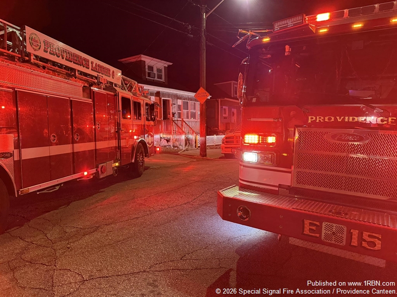 Fire Search Providence Canteen Supports Early Morning Working Fire