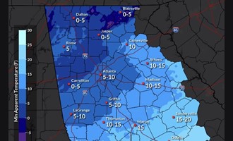 Extreme Cold and Black Ice Persist Across North and Central Georgia Following Historic Ice Storm