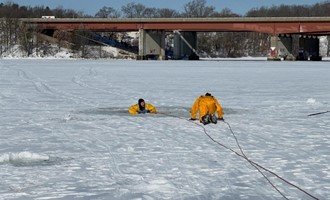 Firefighters Balance Training and Winter Operations