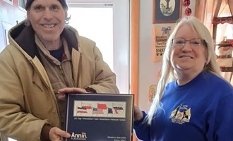 VFW Auxiliary Donates Flag in Community Presentation