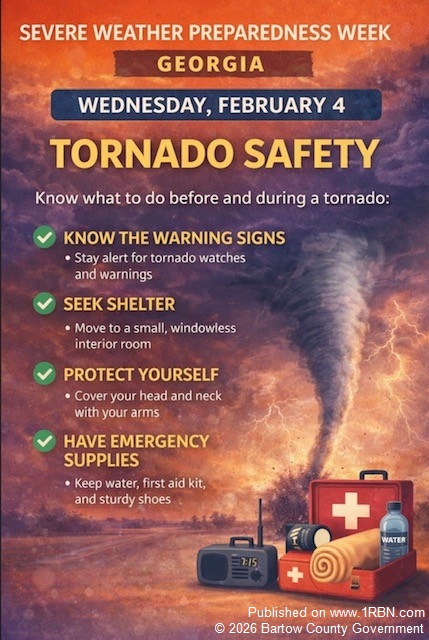 Bartow County Promotes Tornado Safety During Georgia Severe Weather ...