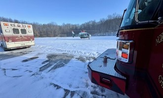 North Walpole Crews Coordinate DHART Helicopter Response