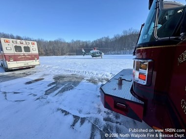 North Walpole Crews Coordinate DHART Helicopter Response