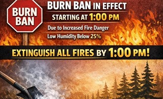 Outdoor Burning Allowed Until Early Afternoon as Burn Ban Takes Effect
