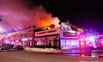 Overnight blaze destroys Palisades Park building in single digit tempts.