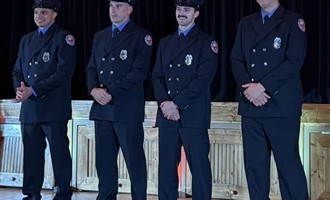 Cocoa Beach Fire Department Welcomes New Firefighters as Sworn Members