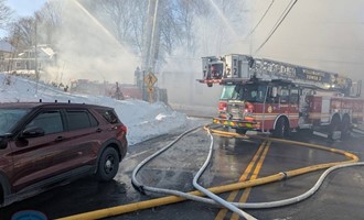 Windham Center Fire Assists at Bridge Street Incident