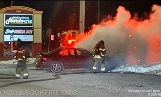Vehicle fire in Honey Brook Twp.