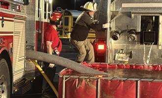 Maysville Area Volunteer Fire Department Conducts Dump Tank Training at Elementary School