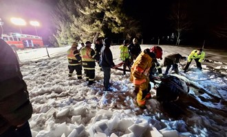 Horse Rescued in Coordinated Ice-Covered Slope Operation by Amwell Valley Fire Company — On