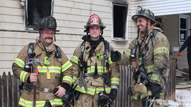 Washington Twp FF Tom Miller, FF Michael Stief, and Lt Anthony DeAngelo