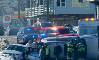 Rollover in Taftville