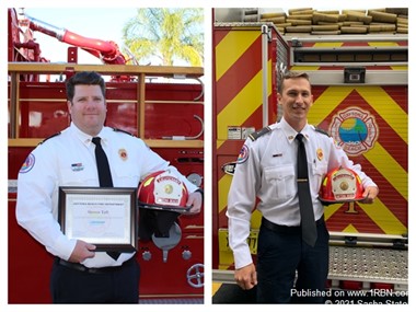Two New Lieutenants for Daytona Beach Fire Department