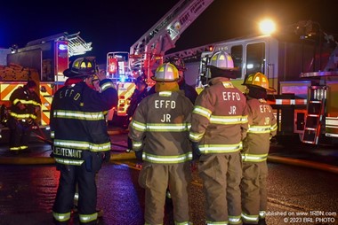 East Farmingdale Junior Firefighters Assist at Large Fire