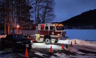Coeymans Hollow Volunteer Fire Corp. Provides Safety Detail for Ice Fishing Tournament