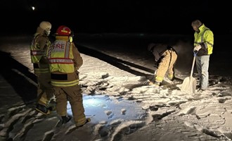 Almond Fire Department Conducts Ice Water Access Training to Strengthen Winter Preparedness