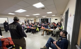 Grand Isle Fire Department Hosts Regional Ice Rescue Certification Training