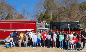 Russell Middle Students Tour Barrow County Fire