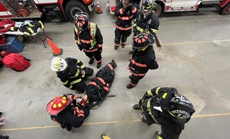 Gilsum Fire Dept. Conducts Downed Firefighter Rescue Training