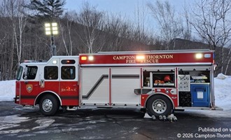 Campton-Thornton Fire Rescue Assists Lincoln Fire Department with Building Fire