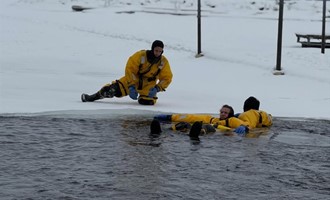 Burlington Fire Department Conducts Ice Water Rescue and Hypothermia Training