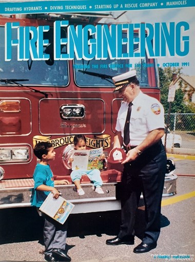 FIRE CHIEF MADE THE COVER OF A FIRE MAGAZINE AT THE AGE OF 6