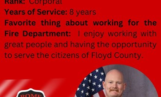 Rome-Floyd Honors Corporal Bryce Eickleberry