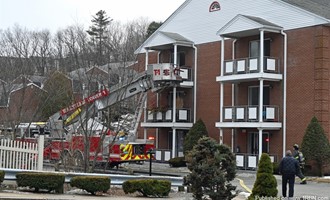 Fire on Lexington St. in Waltham