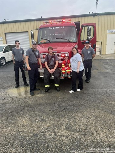 C Shift Hosts Special Guest at Firehouse