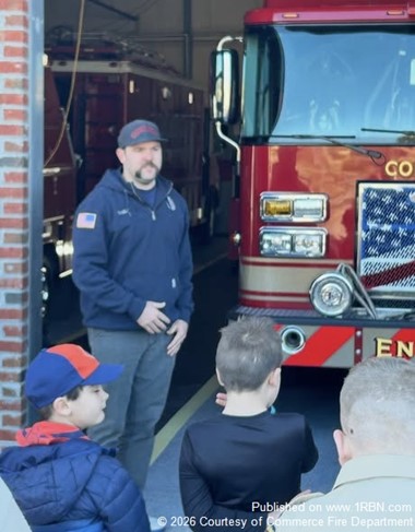Cub Scout Pack 35 Visits Commerce Fire Station