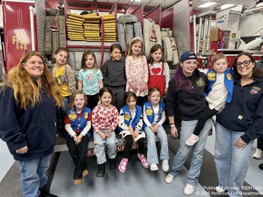 Girl Scout Troop 964 Visits Local Firehouse for Educational Tour