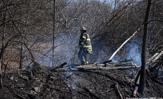 Brush Fire on Railroad Property
