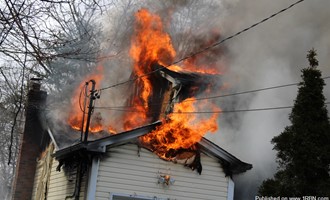 Firefighters Contain Fully Involved House Fire on Cypress Drive in Wyandanch