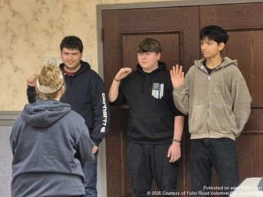Explorers Move Up to Junior Firefighters in Fuller Road