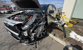 Car Crashes Into TD Bank on Long Beach Road, Causing Structural Damage