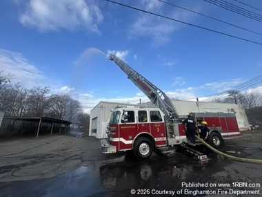 Binghamton Firefighters Use Warm Weather for Training