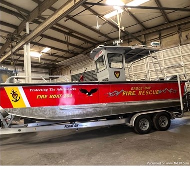 New Fire Boat Expands Water Rescue Capabilities in Eagle Bay