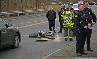 Teen Struck by Car While Riding Motorbike in Waltham
