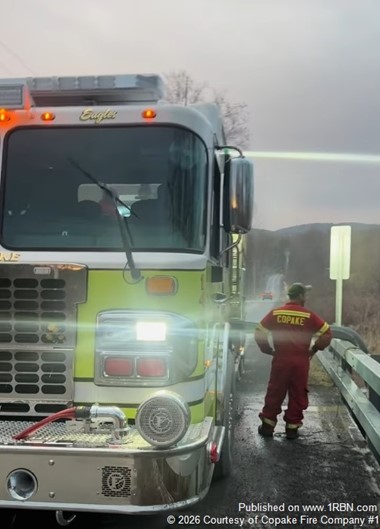 Copake Firefighters Train on New Rescue Pumper 1442