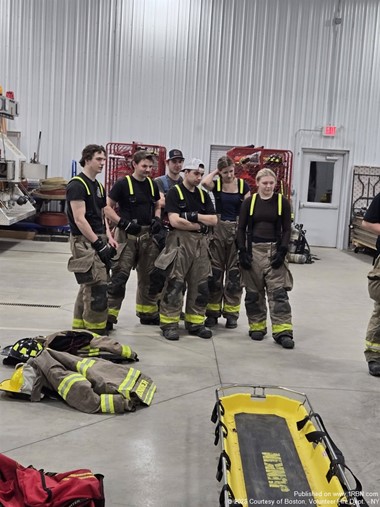 Firefighter Recruits Practice Skills at Boston Station 2
