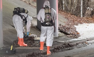 Attleboro Fire Department Investigates Suspicious Containers Under I-295 Overpass