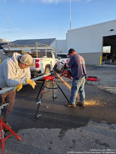 South Queensbury Firefighters Conduct Tool and Driver Training