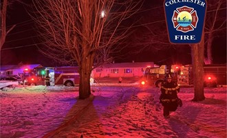 Early Morning Shed Fire Contained on Al Shir Road in Colchester